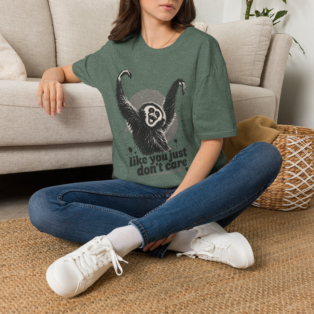 Gibbon 'Like You Just Don't Care' Graphic T-Shirt